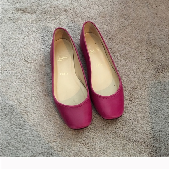 Christian Louboutin  fuchsia colored flats - Picture 3 of 6